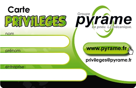 Carte Privilège Pyrame