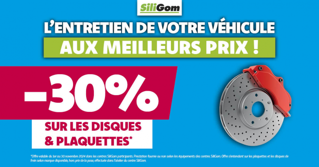 -30% sur le freinage!